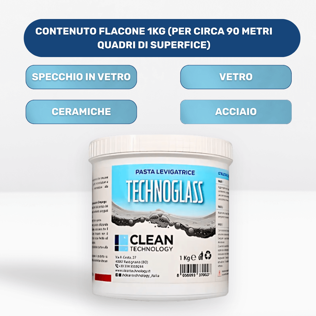 Pasta Levigatrice per Vetro e Ceramica Technoglass 1 KG