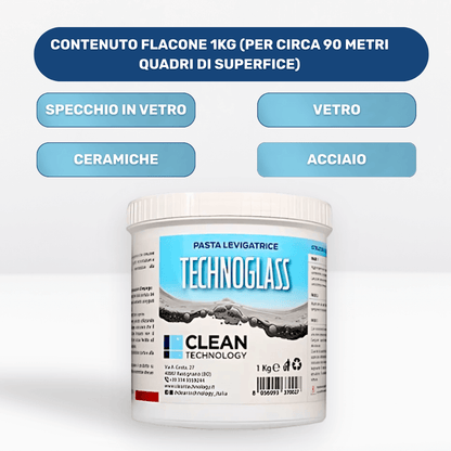 Pasta Levigatrice per Vetro e Ceramica Technoglass 1 KG